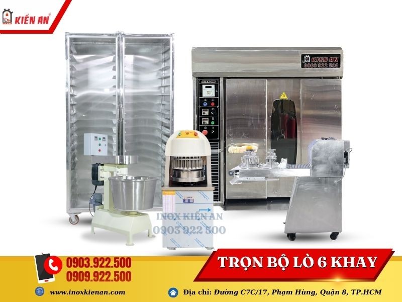 Dây Chuyền Làm Bánh Mì 6 Khay