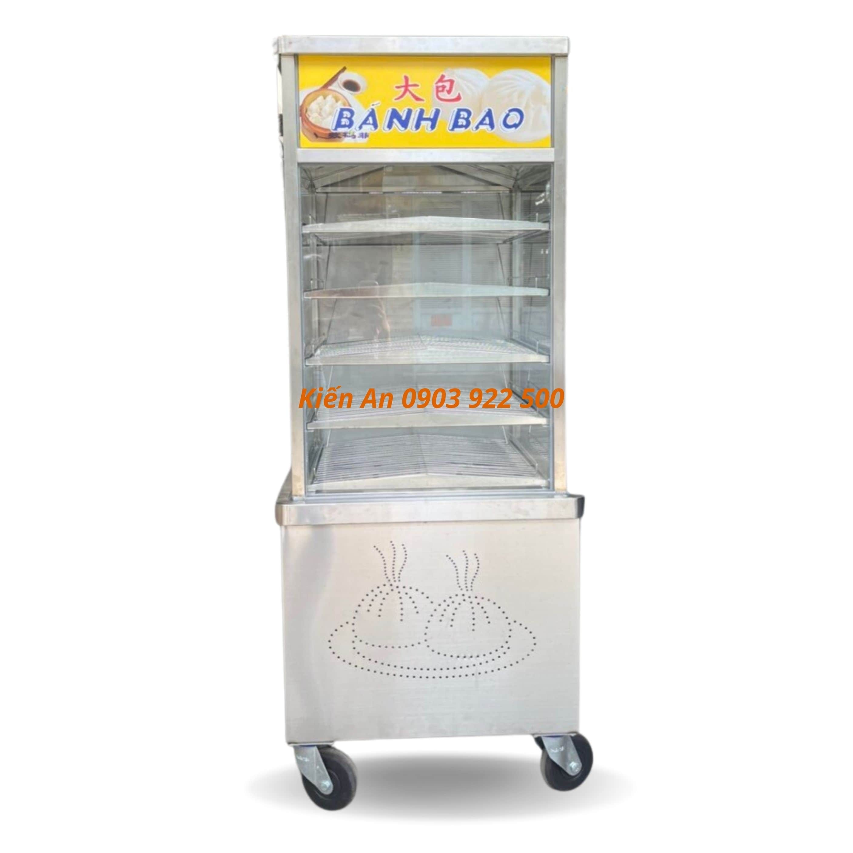 Tủ trưng bày và giữ nóng bánh bao
