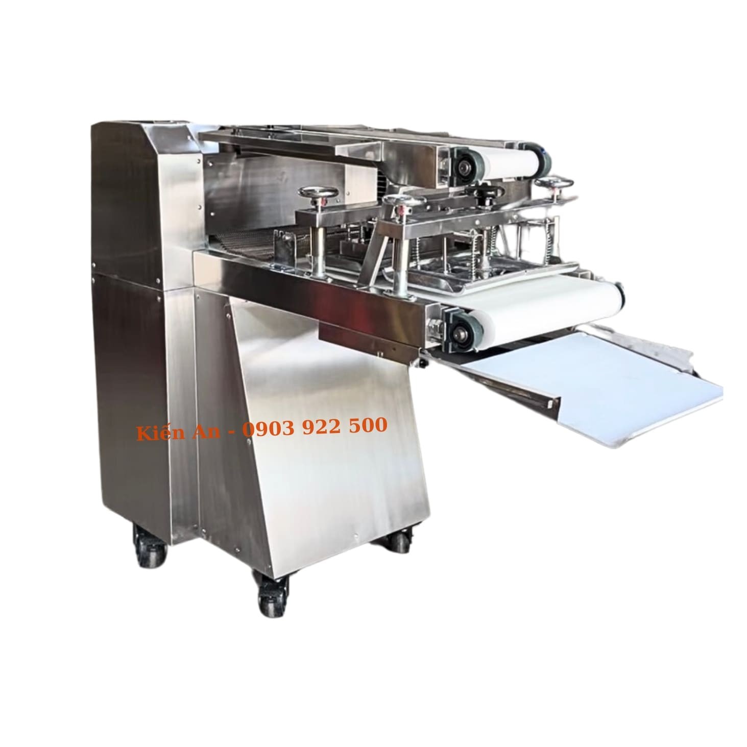 Máy se bột 2 băng tải 4 rulo