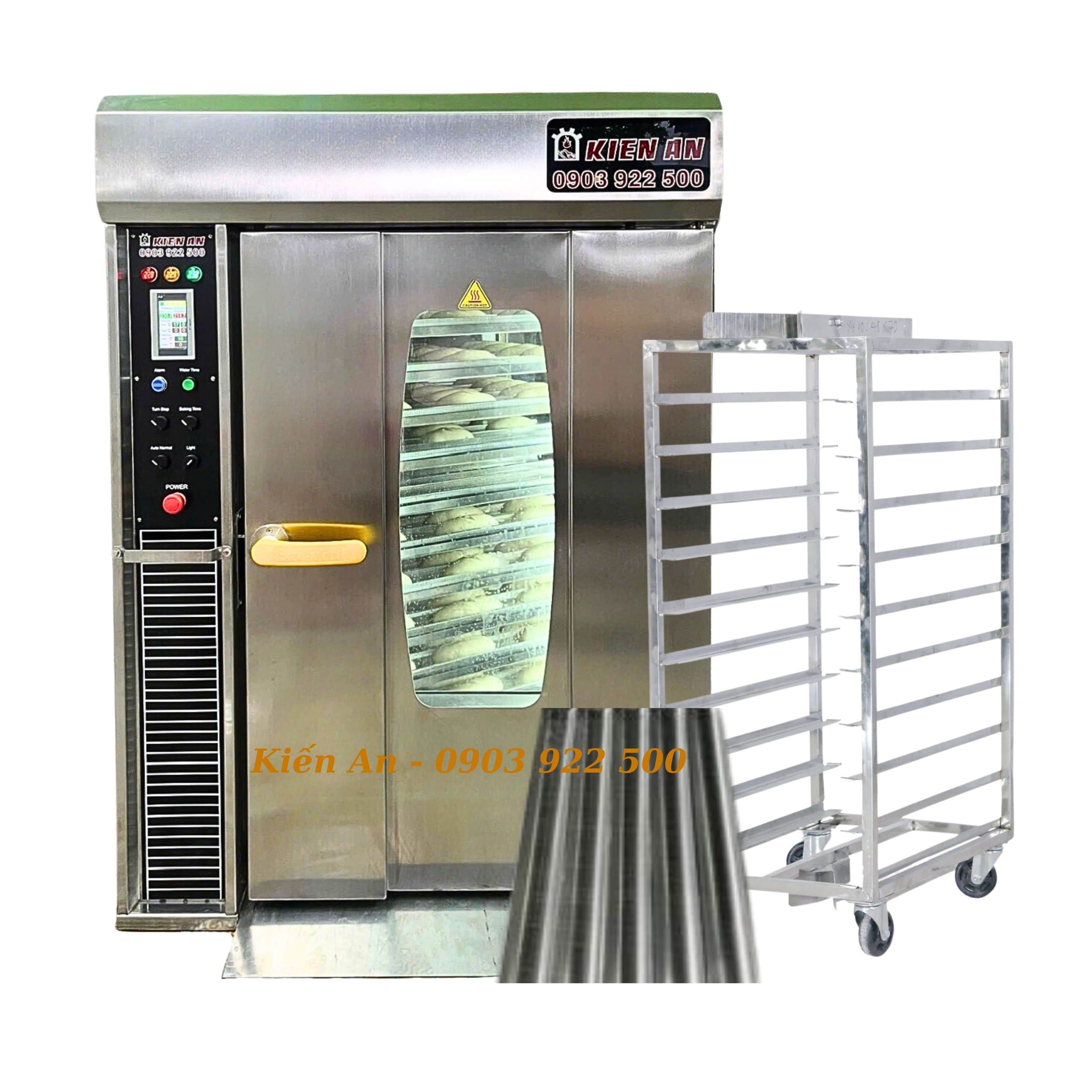 Lò Nướng Bánh Mì Xoay 10 Khay
