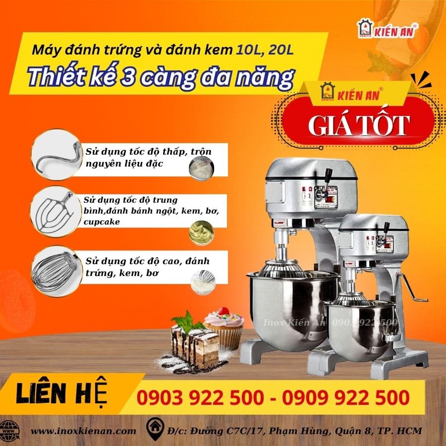 3 càng đánh chuyên dụng của máy đánh trứng