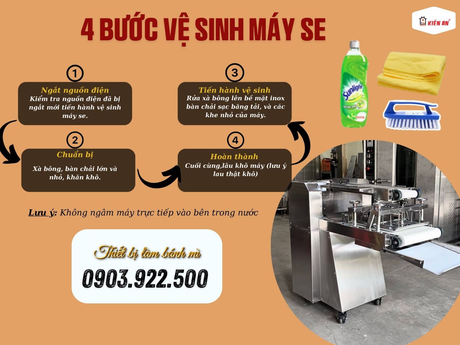 4 bước vệ sinh máy se bột hiệu quả tại nhà