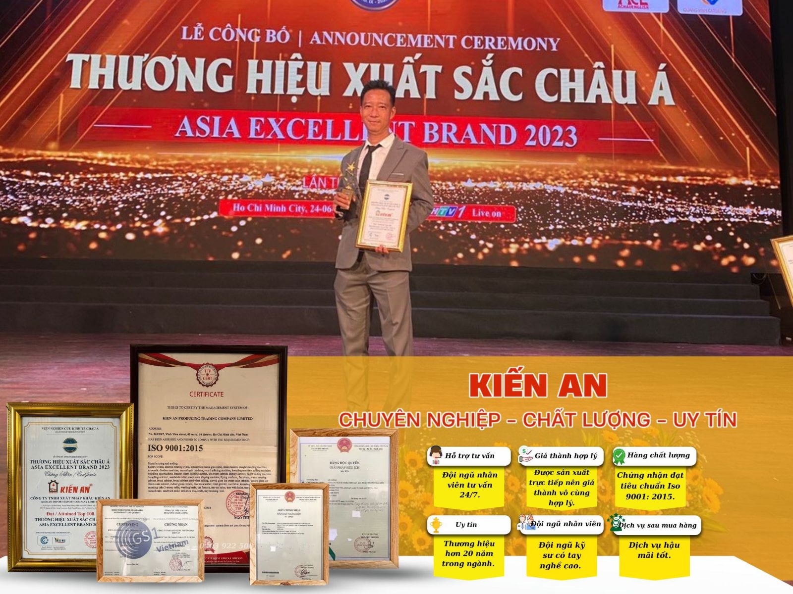 Kiến An thương hiệu hơn 20 năm tại thị trường Việt nam