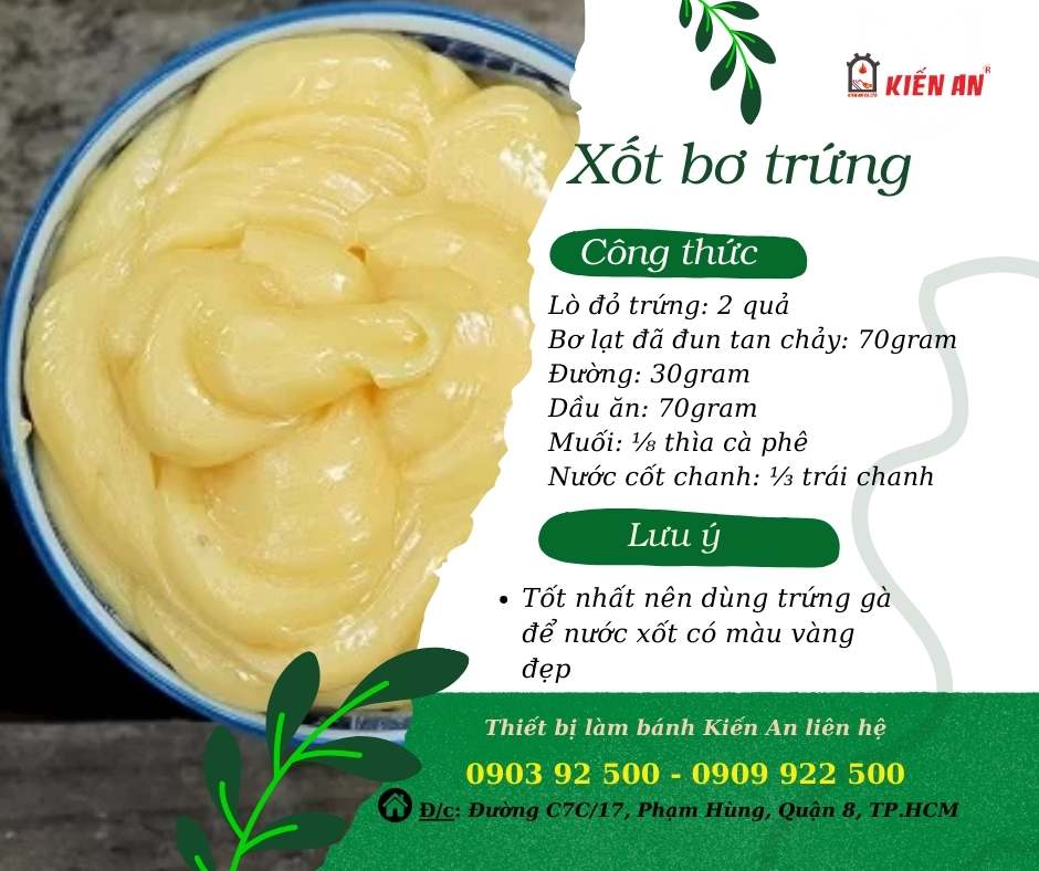 Cách làm bông lan trứng muối - sốt bơ trứng