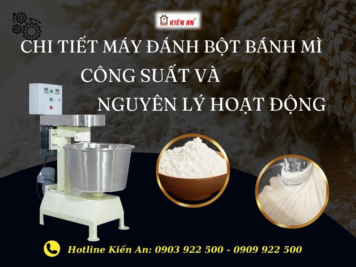 Chi Tiết Về Máy Đánh Bột làm Bánh Mì: Công Suất Và Nguyên Lý Hoạt Động