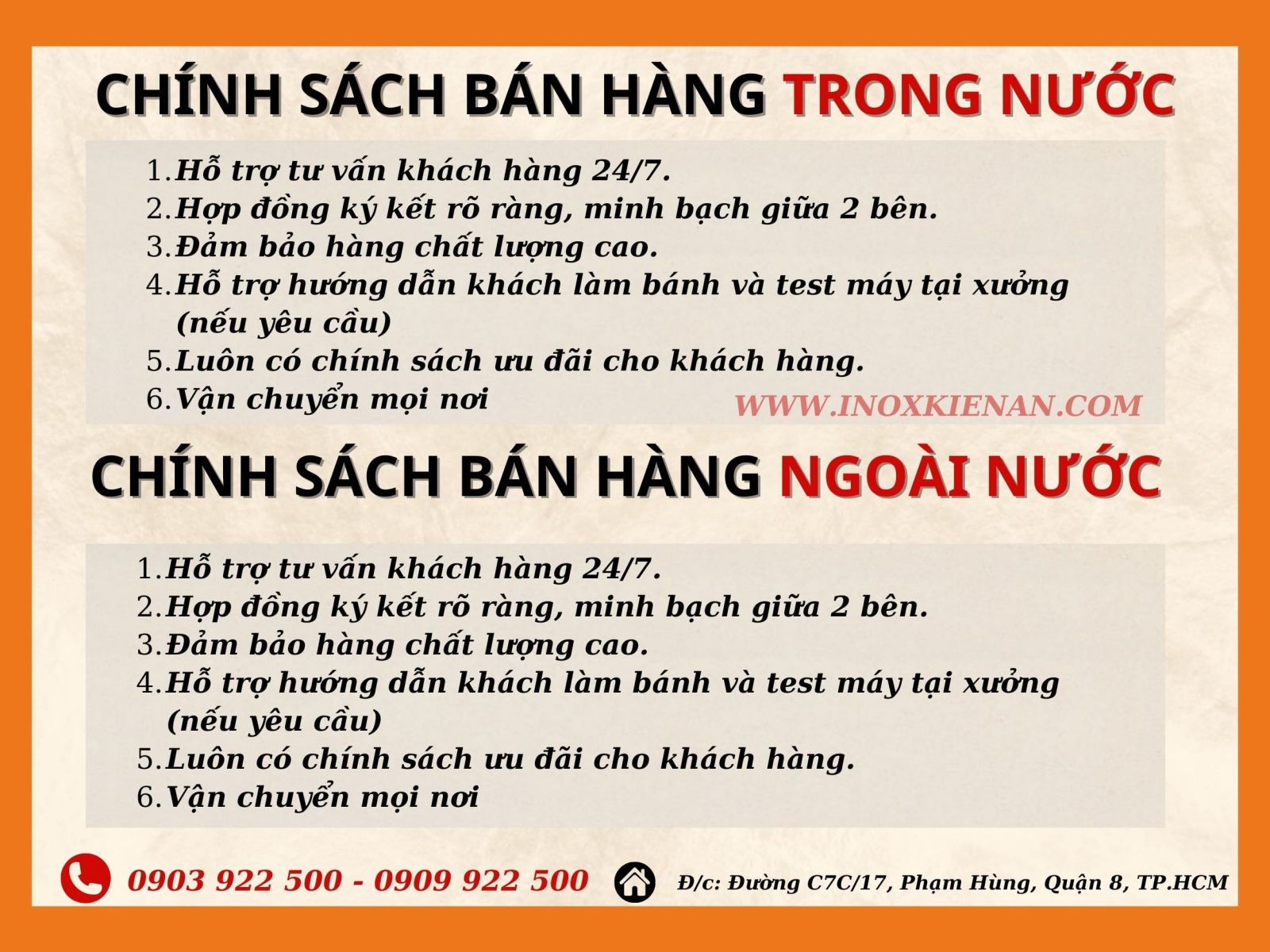Chính sách bán hàng