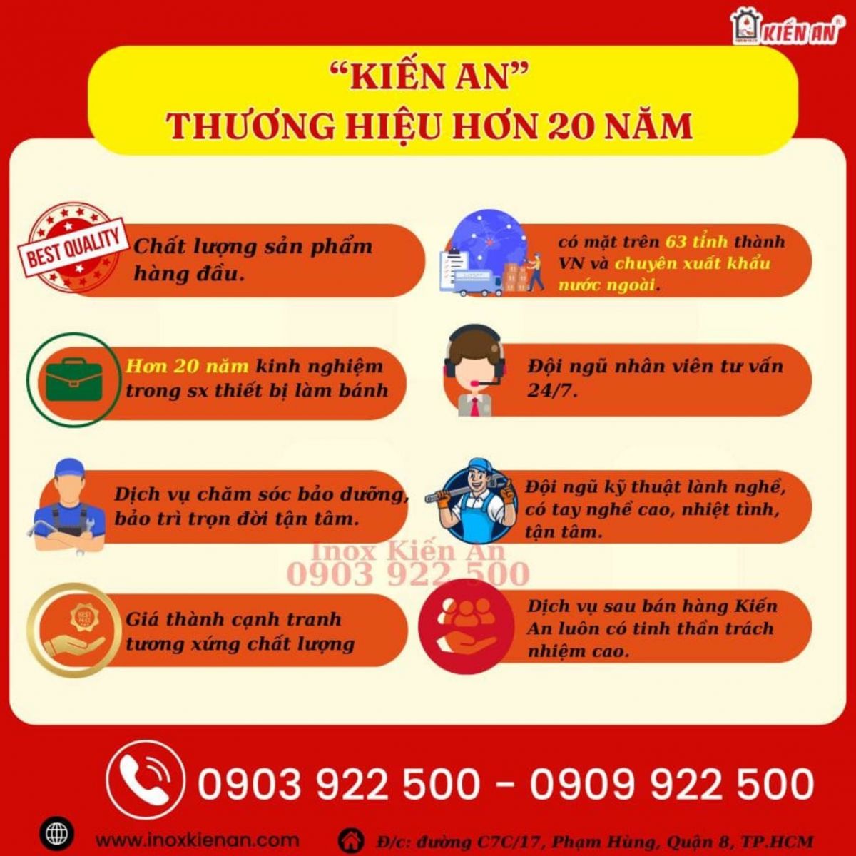 Chính sách sản phẩm của công ty TNHH XNK Kiến An