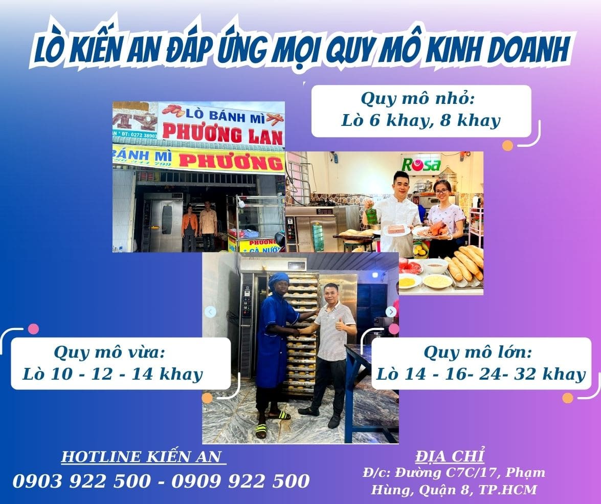 Chọn lò nướng phù hợp với quy mô kinh doanh