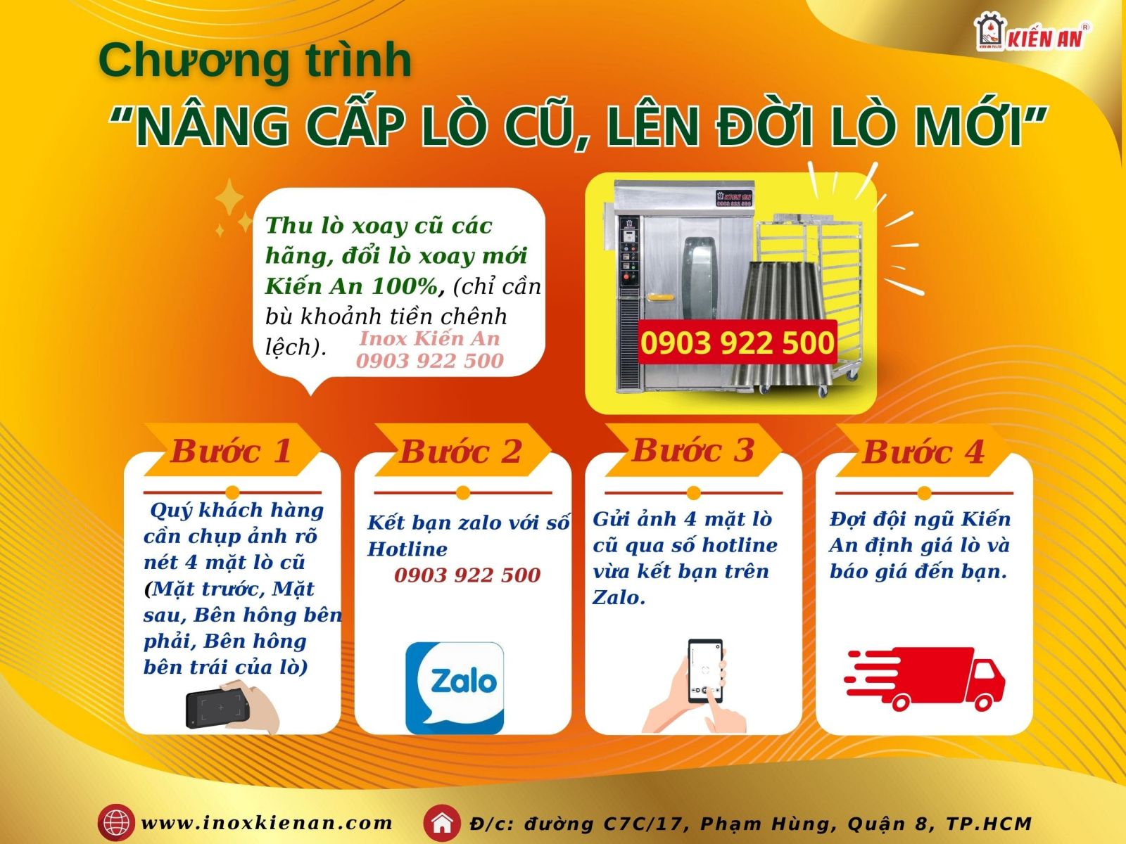 Chương trình thu lò xoay cũ Kiến An đổi lò xoay mới
