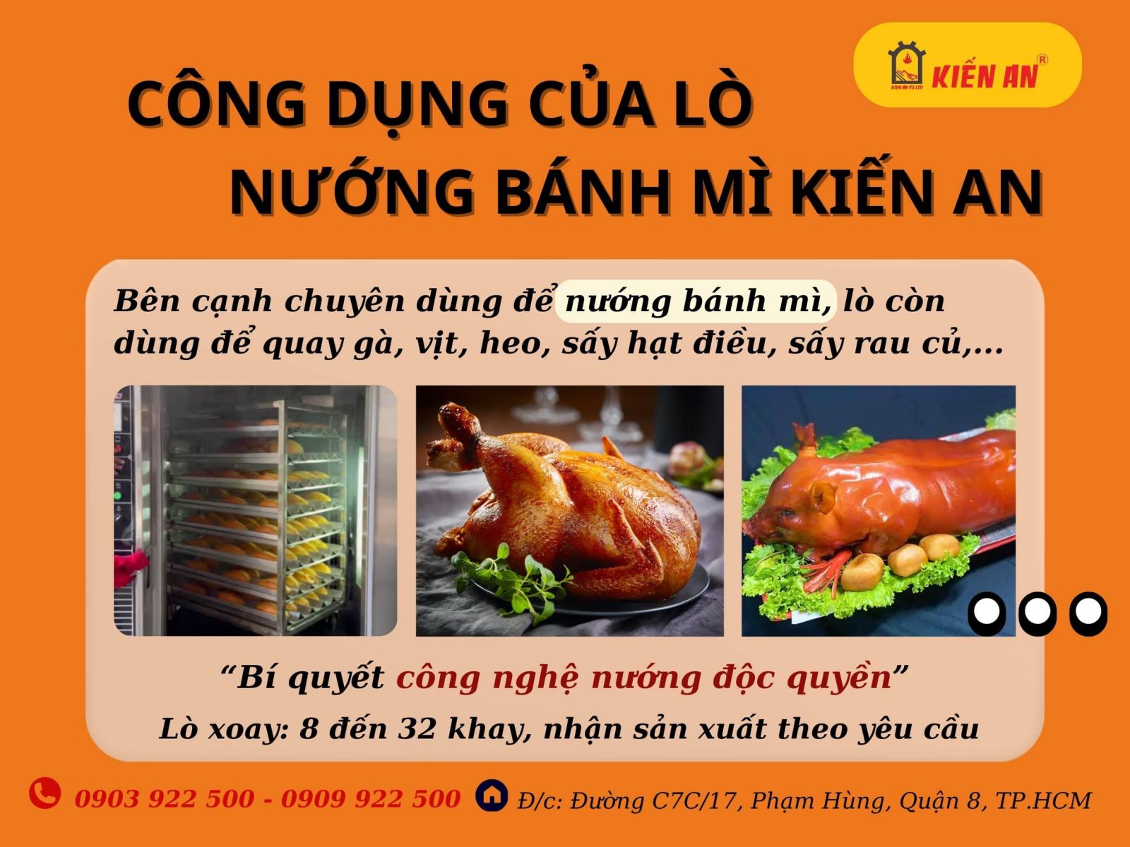 Công dụng của lò nướng bánh kiến an