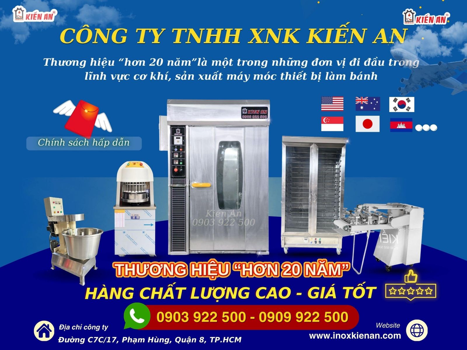 Công ty tnhh xnk kiến an - đơn vị hơn 20 năm tại thị trường việt nam