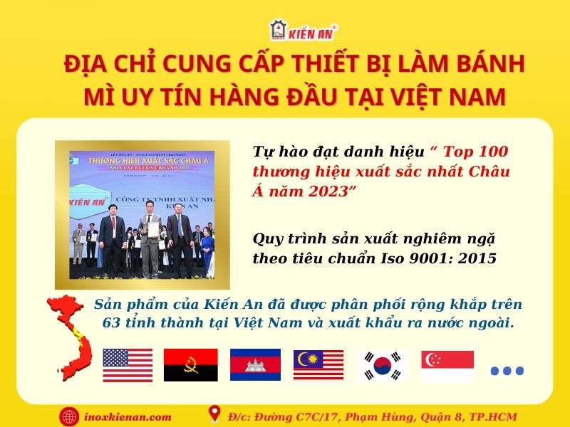 Địa chỉ cung cấp thiết bị làm bánh mì uy tín tại Việt Nam