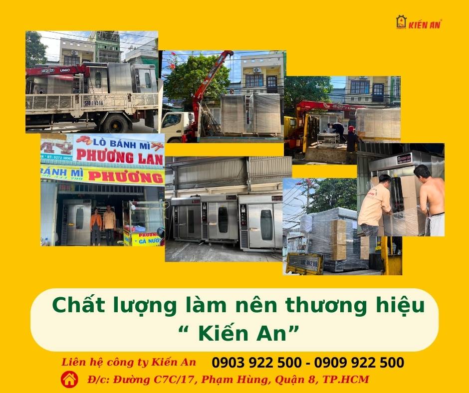 Giá lò nướng bánh mì 6 khay Kiến An bao nhiêu?