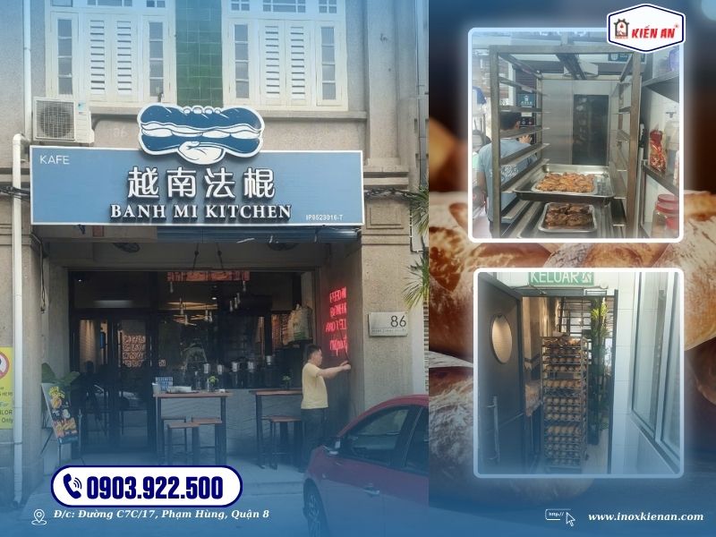 Hình ảnh thực tế của cửa hàng “BANH MI KITCHEN” tại Malaysia. 