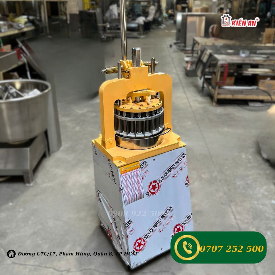 Hình ảnh thực tế của máy chia bột Kiến An