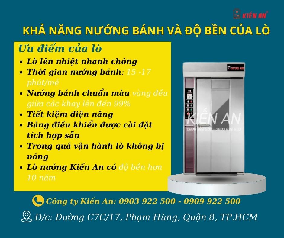 Khả năng nướng bánh và độ bền của lò