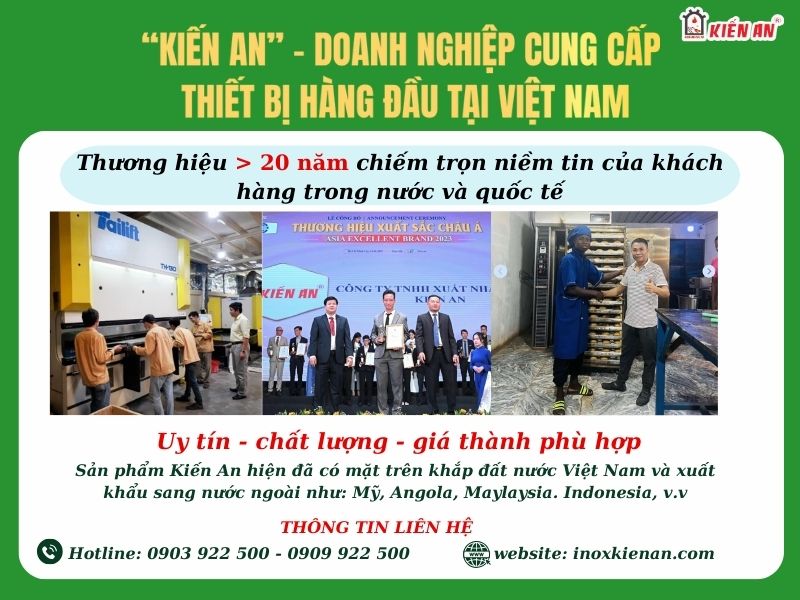 Kiến an - địa chỉ cung cấp thiết bị làm bánh mì uy tín, hàng đầu tại việt nam