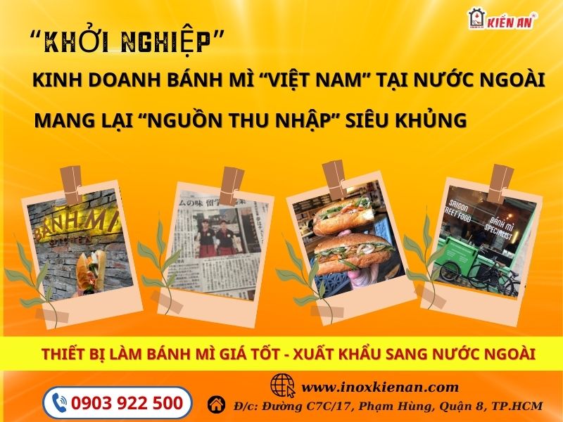 “kiến an” - thương hiệu tại việt nam chuyên xuất khẩu thiết bị là bánh sang nước ngoài