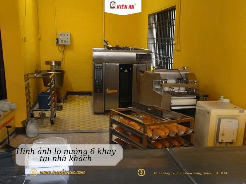 Lò nướng bánh mì Kiến an 8 khay cho anh khách mới khởi nghiệp