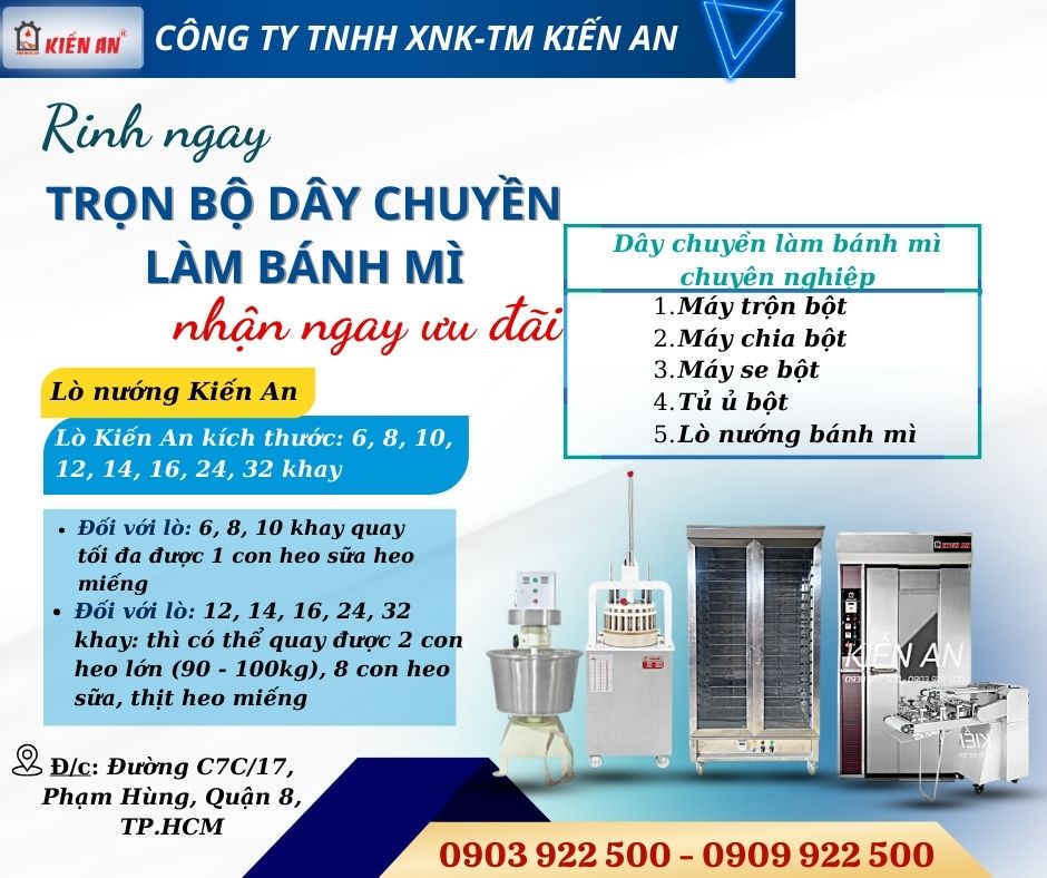  Lò nướng kiến an - thiết kế vượt trội, công nghệ nướng đỉnh cao