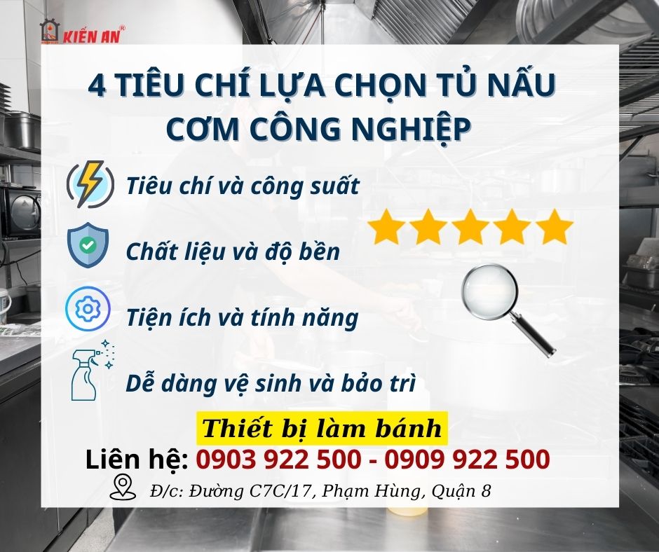 Mách bạn 4 tiêu chí lựa chọn tủ cơm công nghiệp chất lượng cao