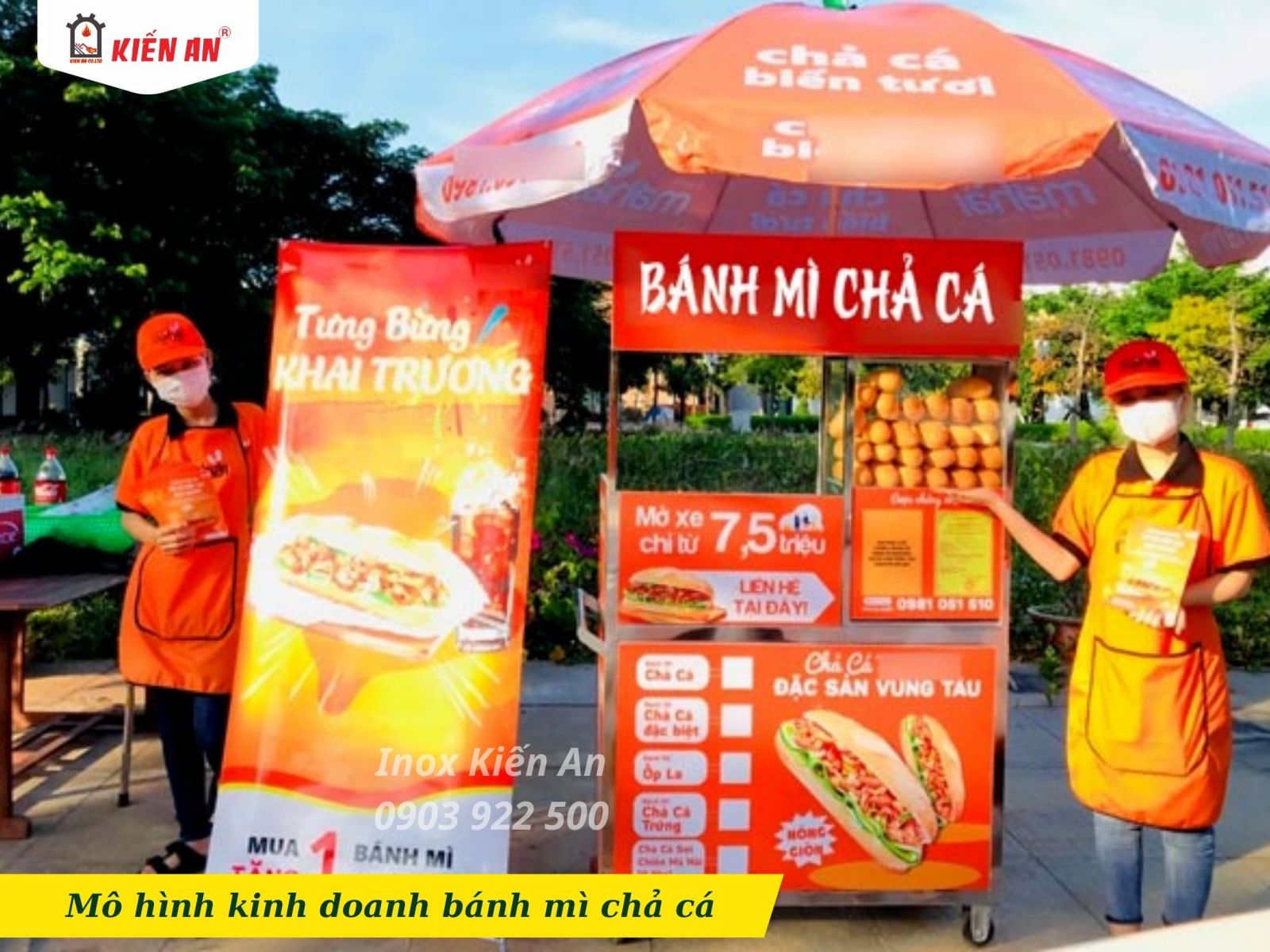 Mô hình bánh mì chả cá