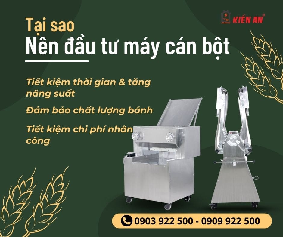 Tại sao bạn nên đầu tư ngay chiếc máy cán bột tự động