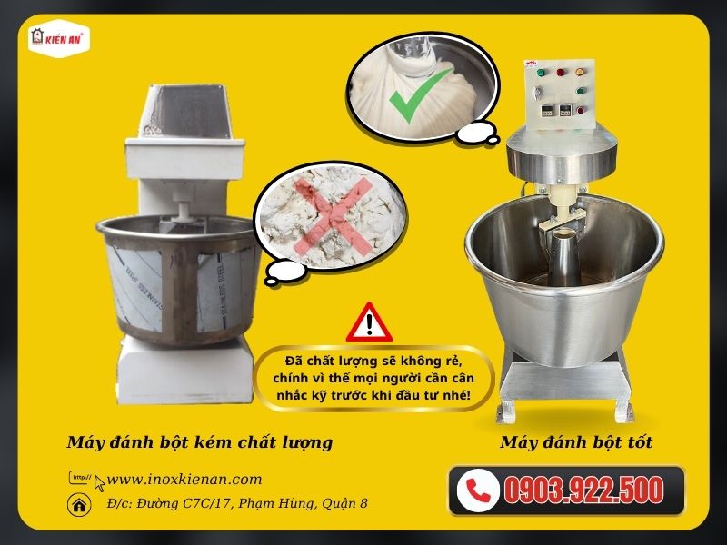 Tại sao bạn phải lựa chọn máy đánh bột chất lượng