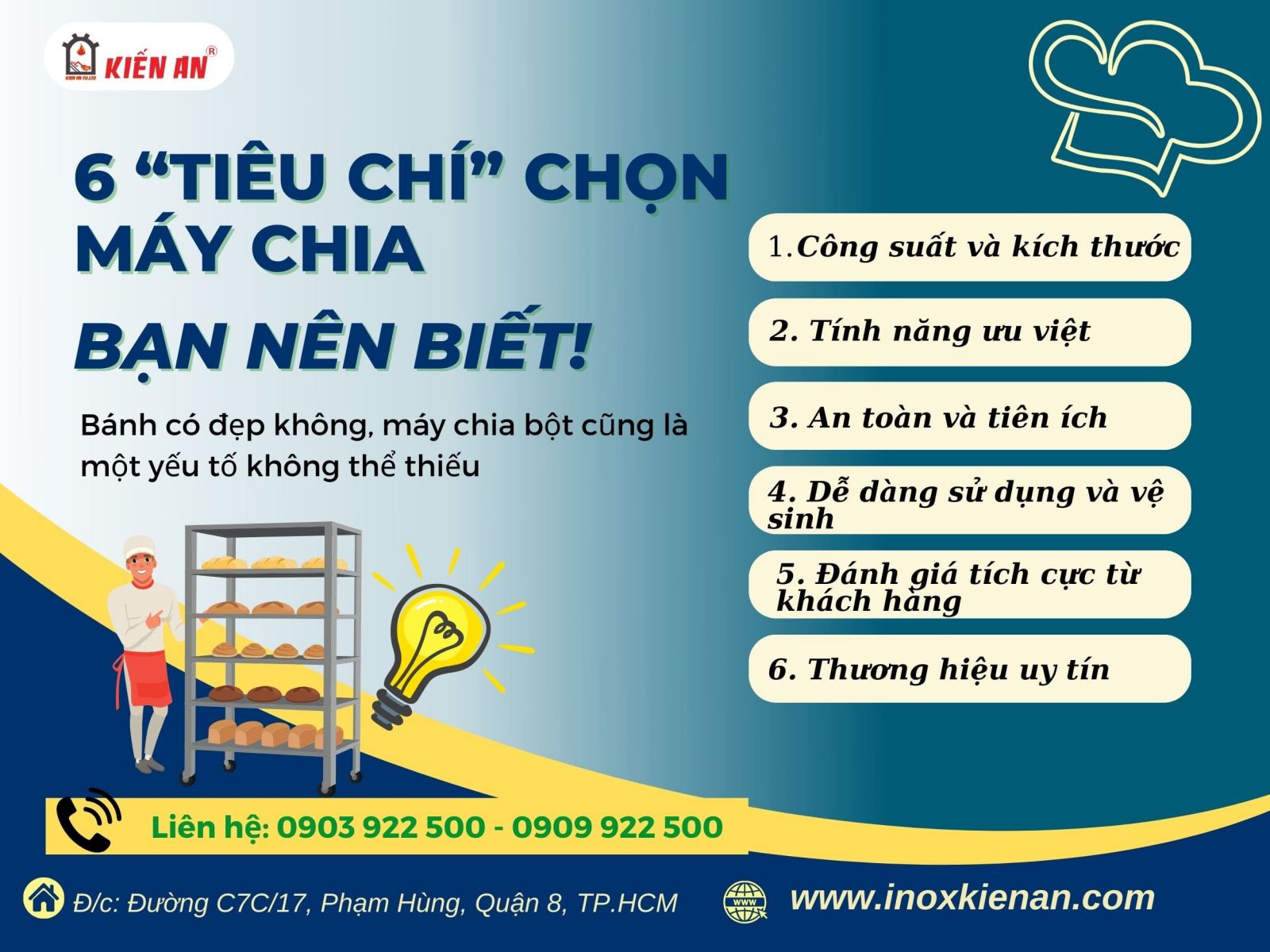 Tiêu chí chọn máy chia bột dùng điện chất lượng cao