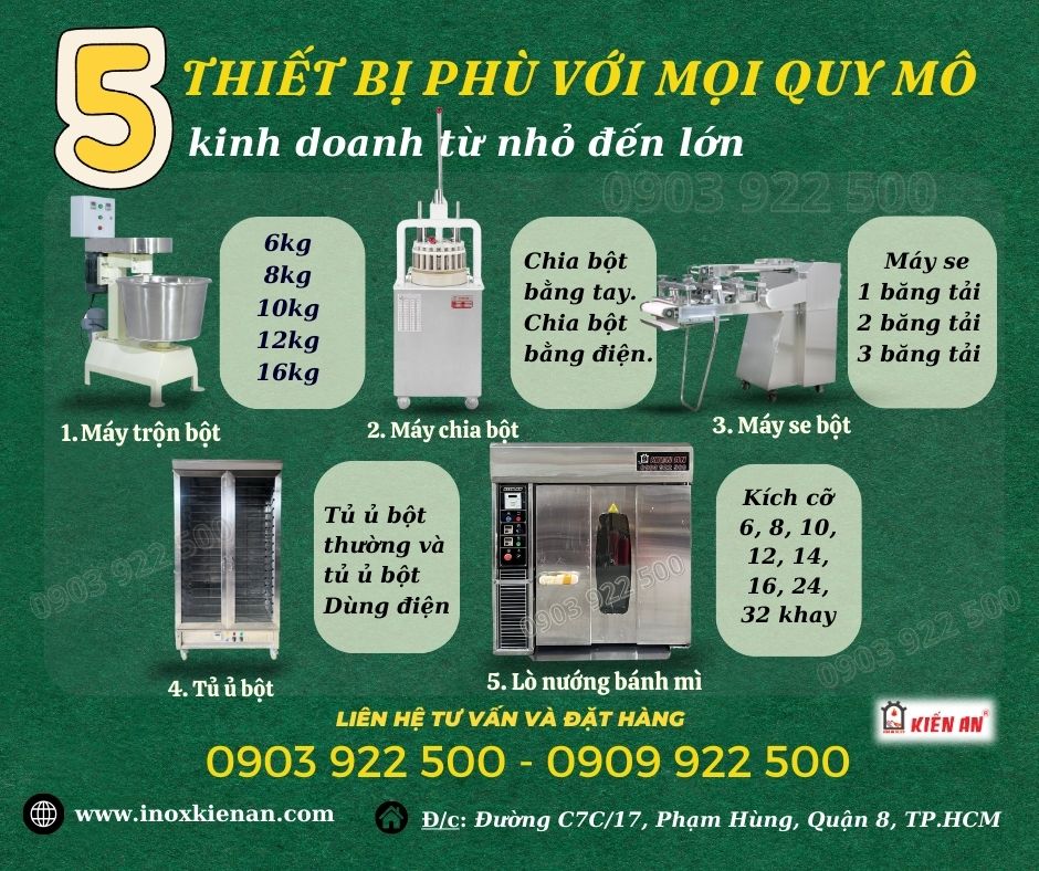 Top 5 Thiết Bị Cần Có Khi Mở Lò Bánh Mì? Chi Phí Đầu Tư Thấp