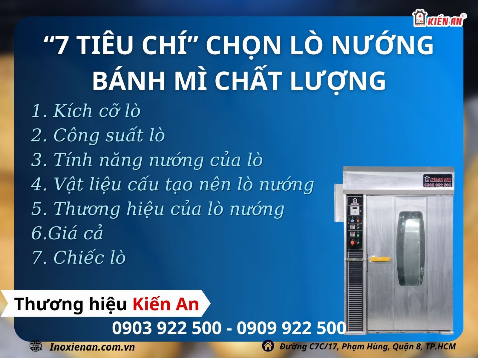 Top 7 tiêu chí chọn lò nướng bánh mì chất lượng