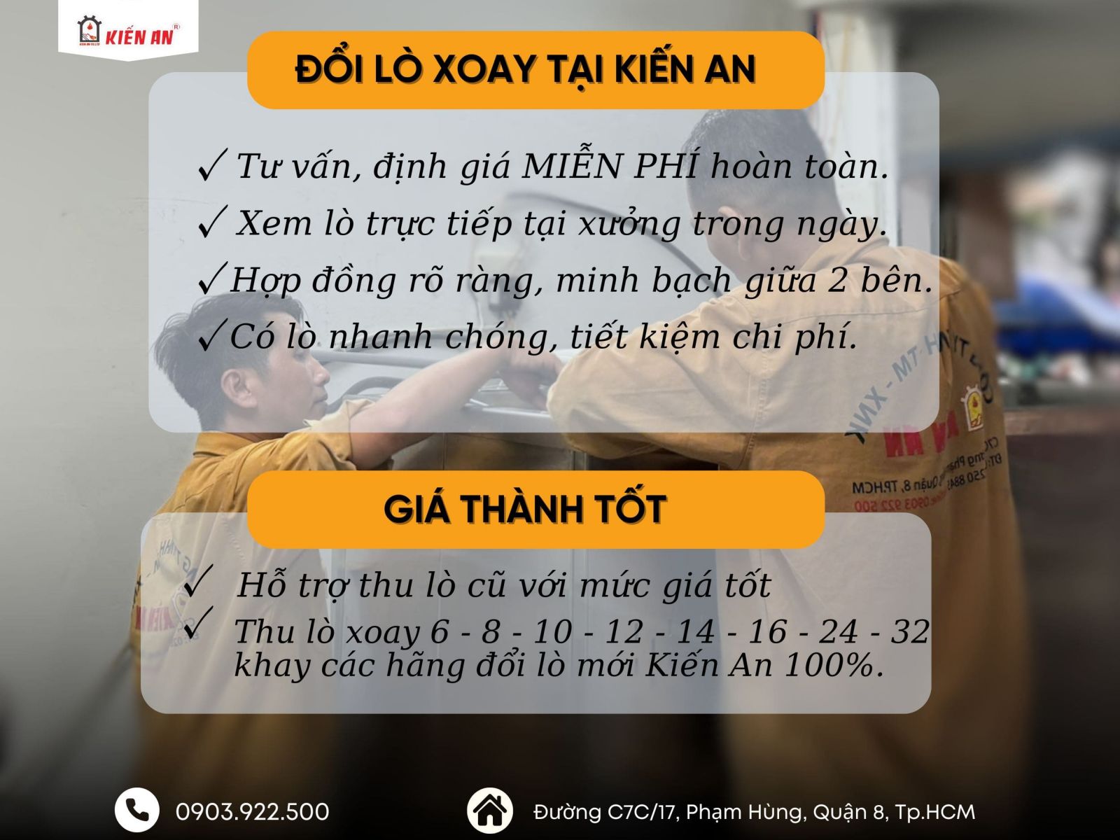 Vì sao bạn nên chọn thương hiệu Kiến An để đổi lò
