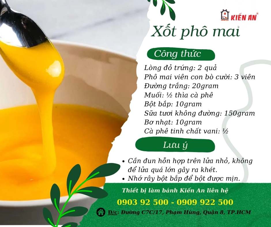 Cách làm bông lan trứng muối - xốt phô mai ngập tràn