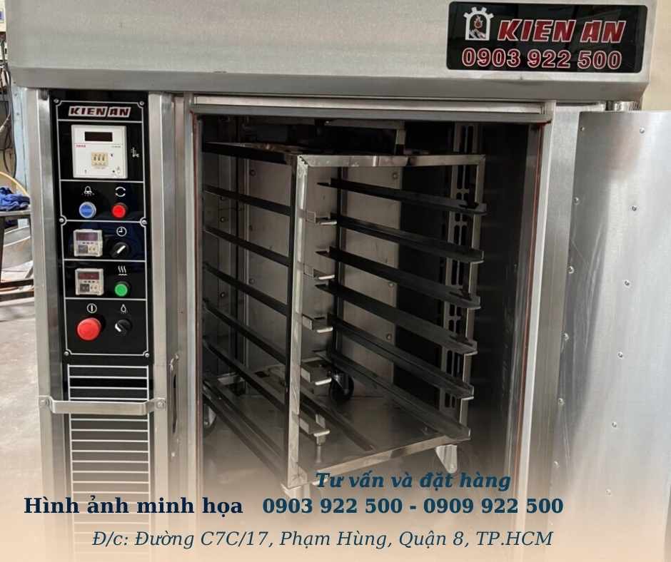 CẤU TẠO CỦA LÒ NƯỚNG BÁNH MÌ 6 KHAY KIẾN AN