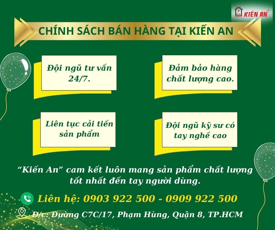 Chính sách bán hàng tại Kiến An