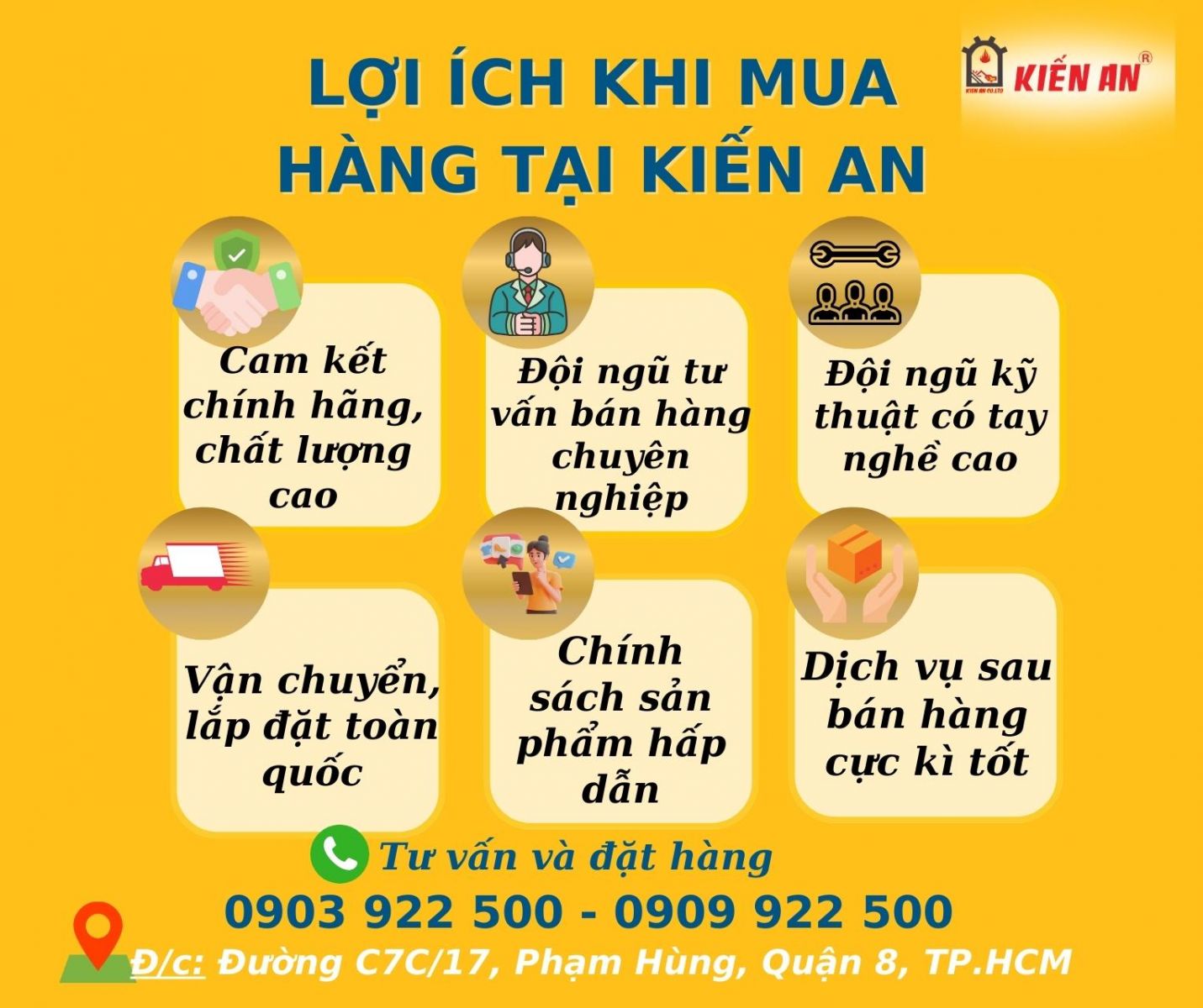 Chính sách mua hàng tại Kiến An