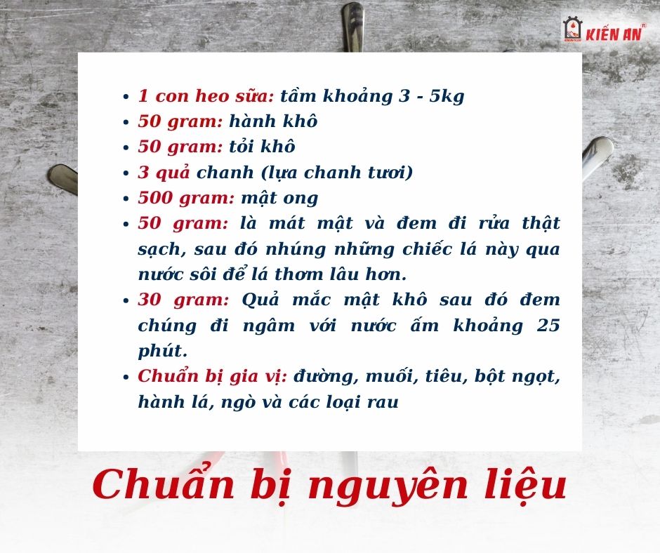 Chuẩn bị nguyên liệu