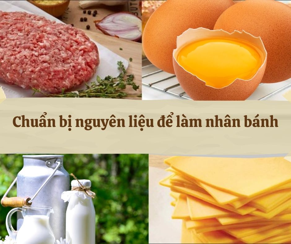 Chuẩn bị nguyên liệu làm nhân bánh