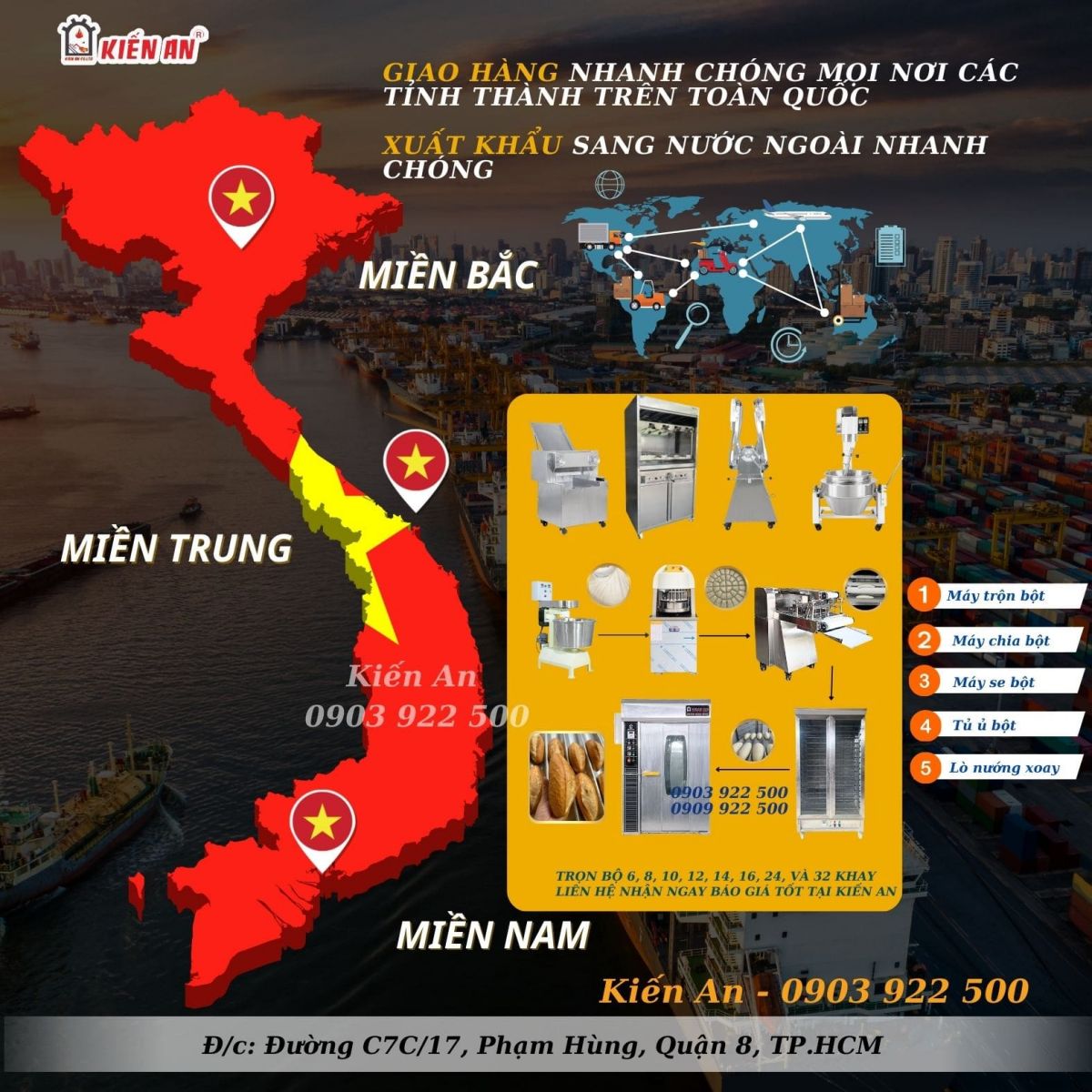 Công ty THHH XNK  Kiến An - Thương hiệu hơn 20 năm uy tín, chất lượng cao