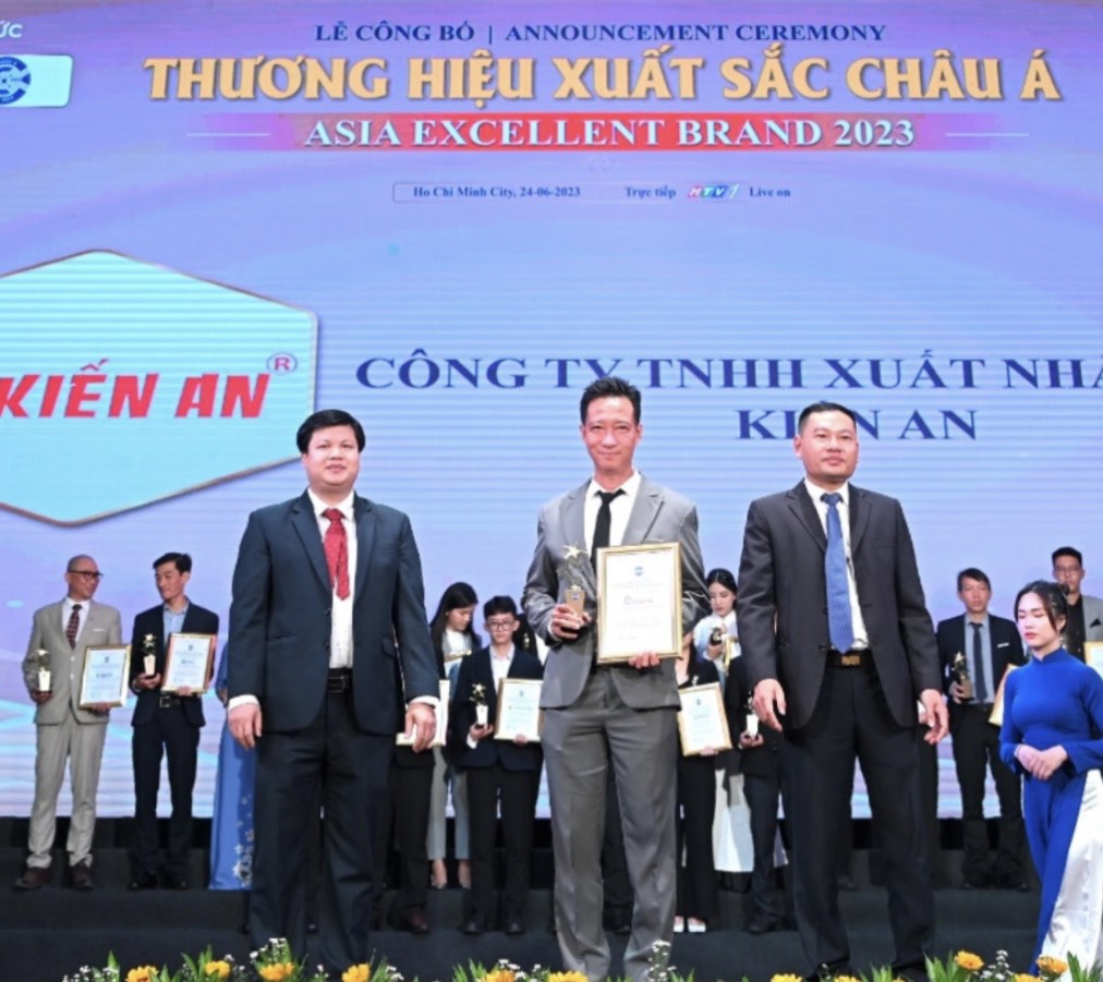 Thương hiệu Kiến An được vinh danh "thương hiệu xuất sắc Châu Á 2023"