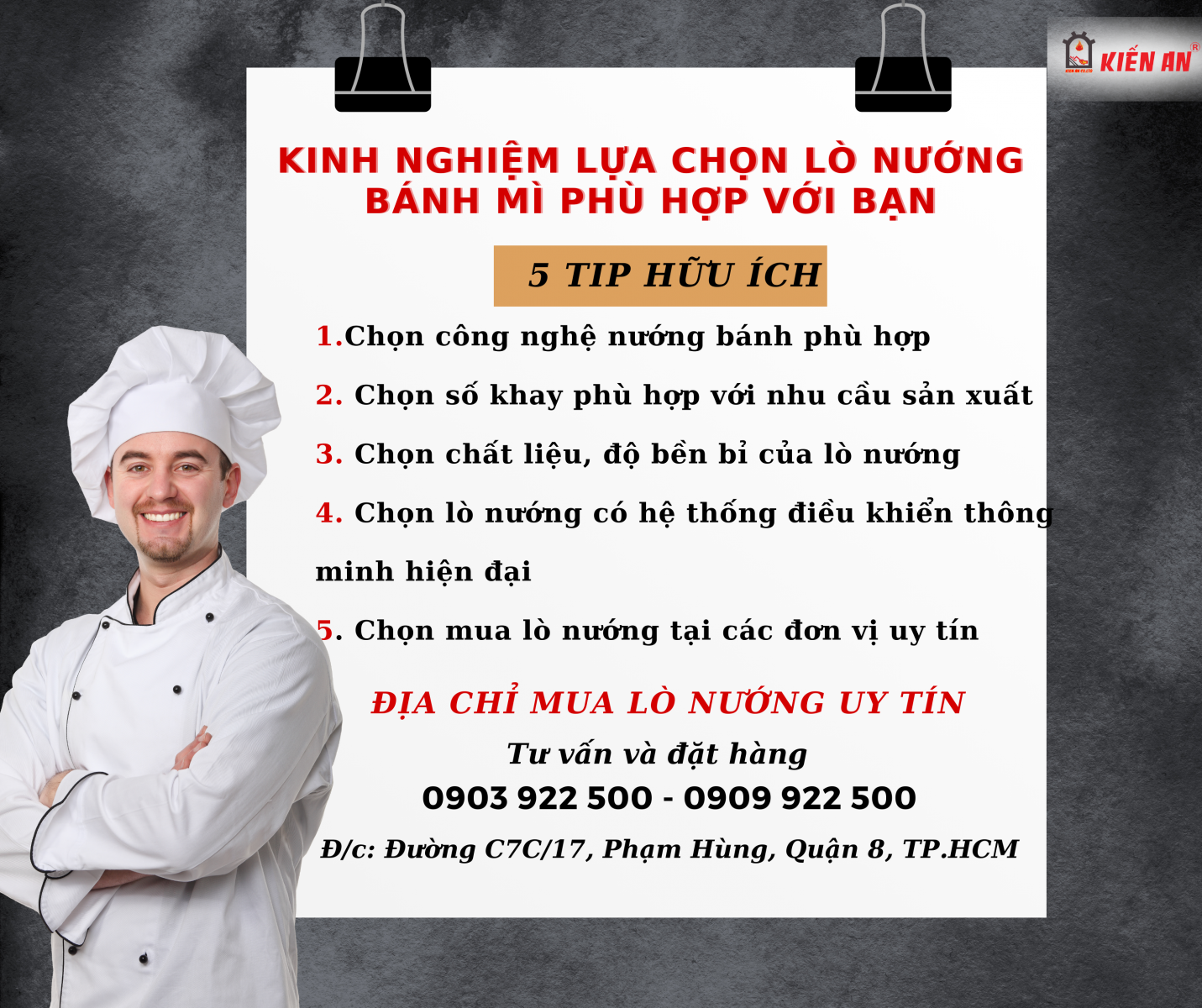 Dưới đây là 6 kinh nghiệm quan trọng khi lựa chọn lò nướng bánh mì công nghiệp