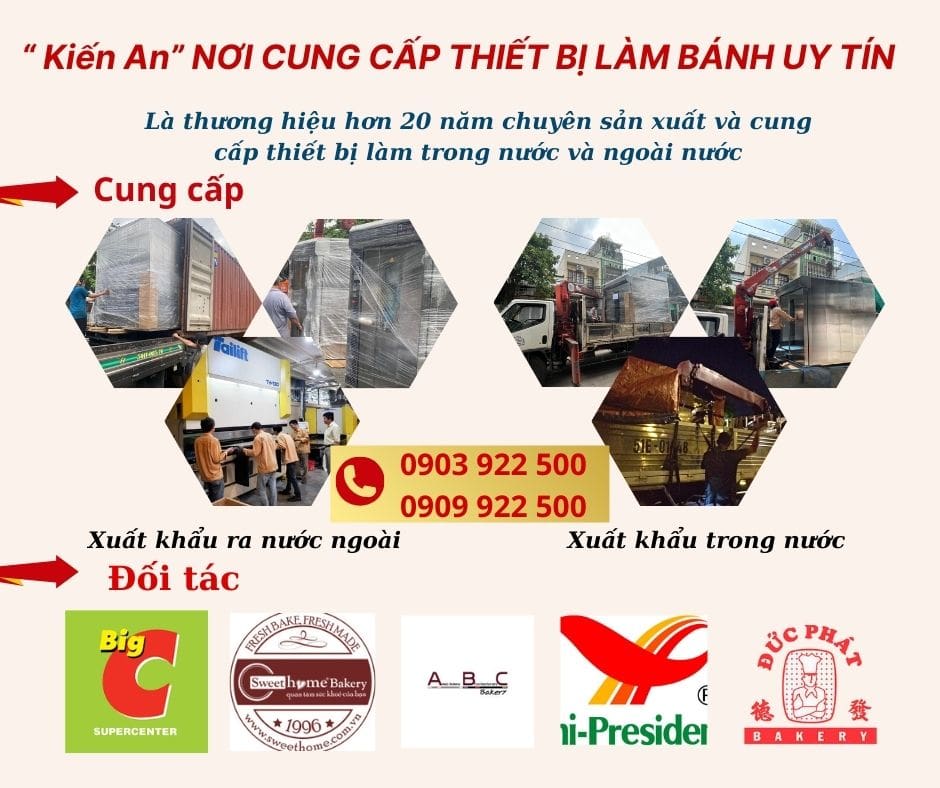 kiến An - chuyên sản xuất và cung cấp trọn bộ làm bánh mì