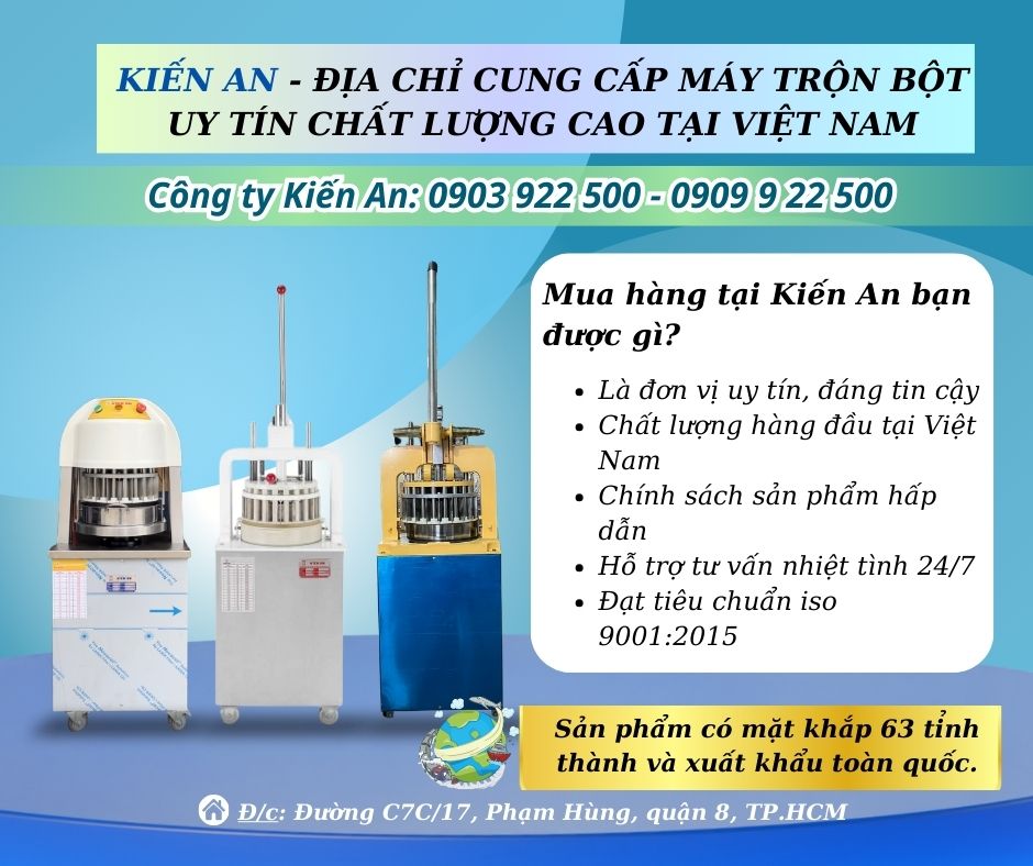 Kiến An- địa chỉ cung cấp máy trộn bột uy tín chất lượng cao tại việt nam