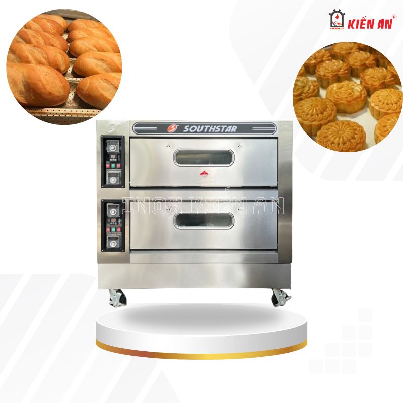 lò nướng điện 2 tầng 4 khay sử dụng điện Southstar