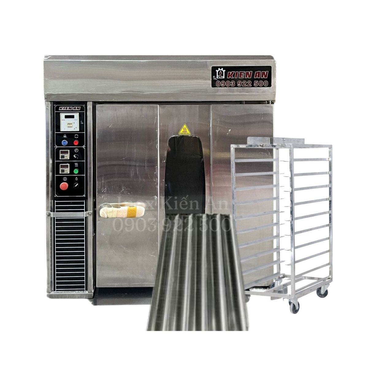 lò xoay điện dầu 8 khay