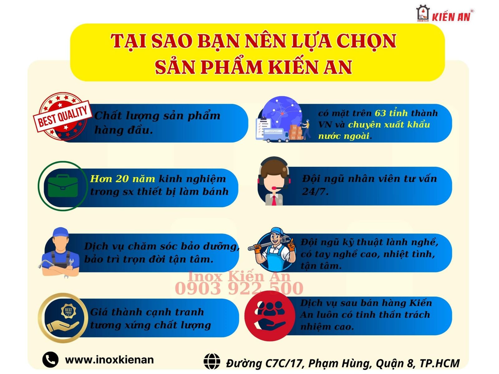Lý do bạn nên chọn Kiến An