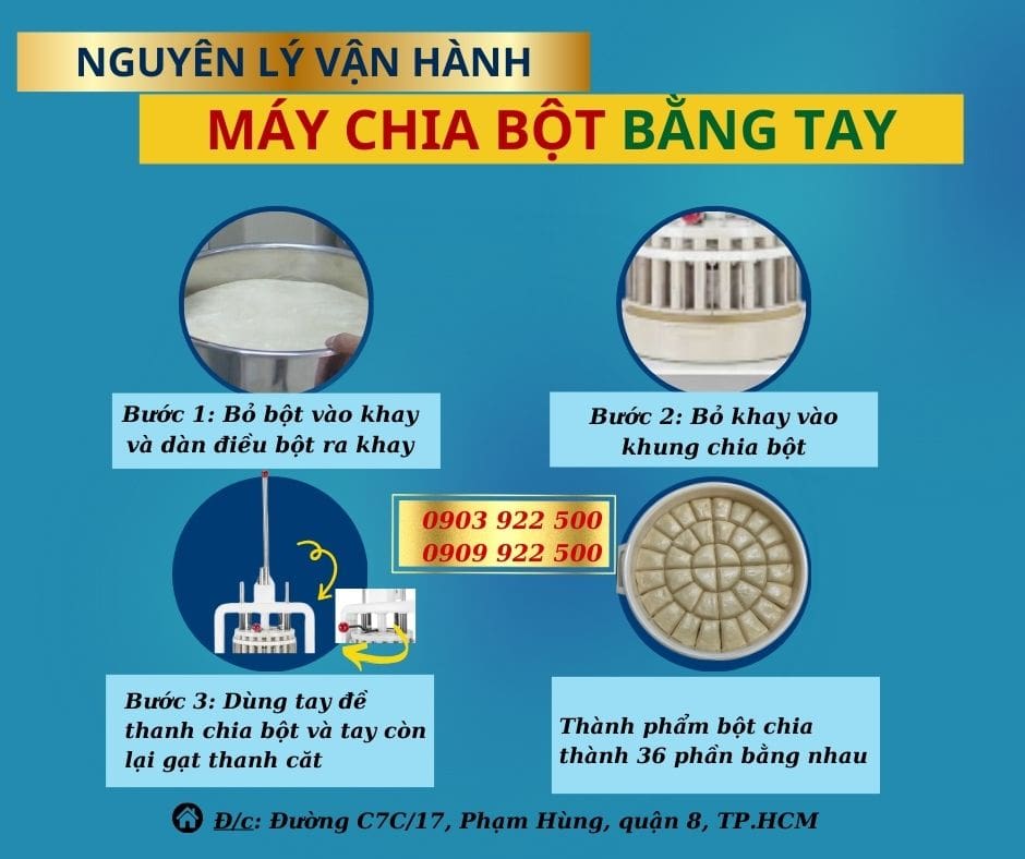 Máy chia bột bằng tay