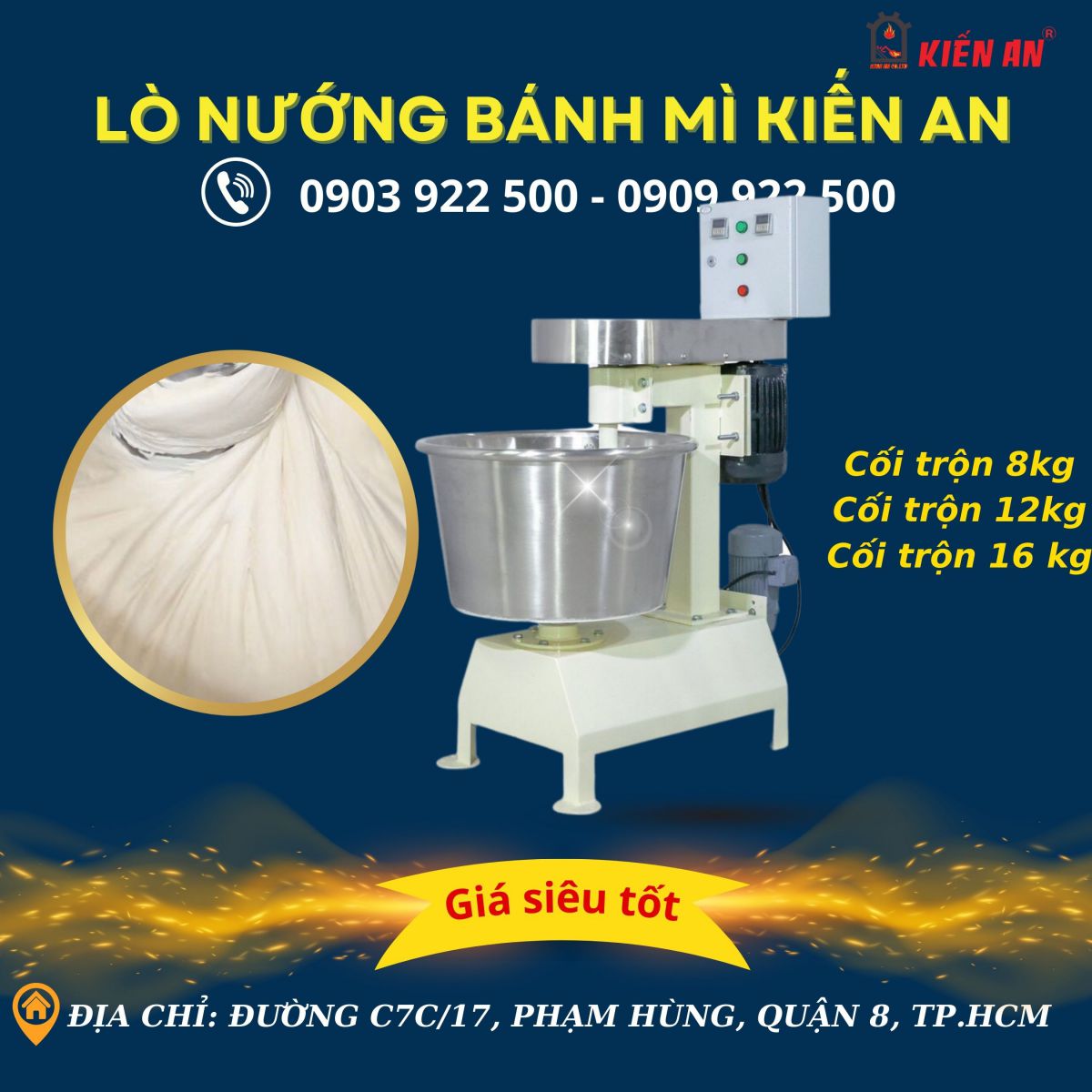 Bộ dây chuyền làm bánh, máy đánh bột