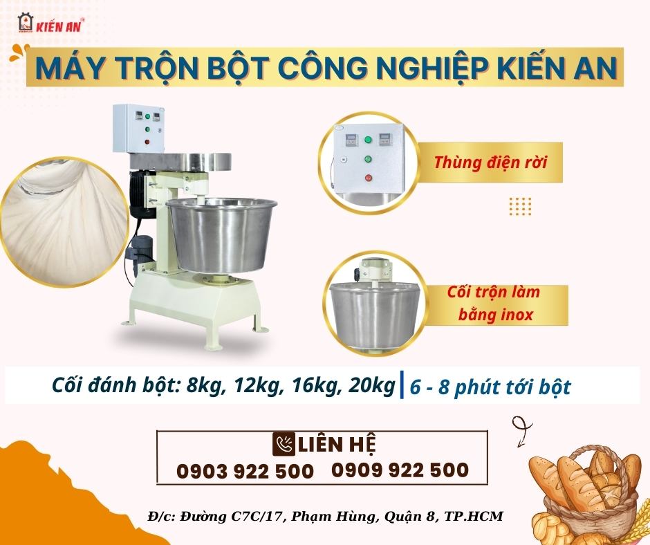 Top 3 máy trộn bột công nghiệp được sử dụng nhiều nhất hiện nay