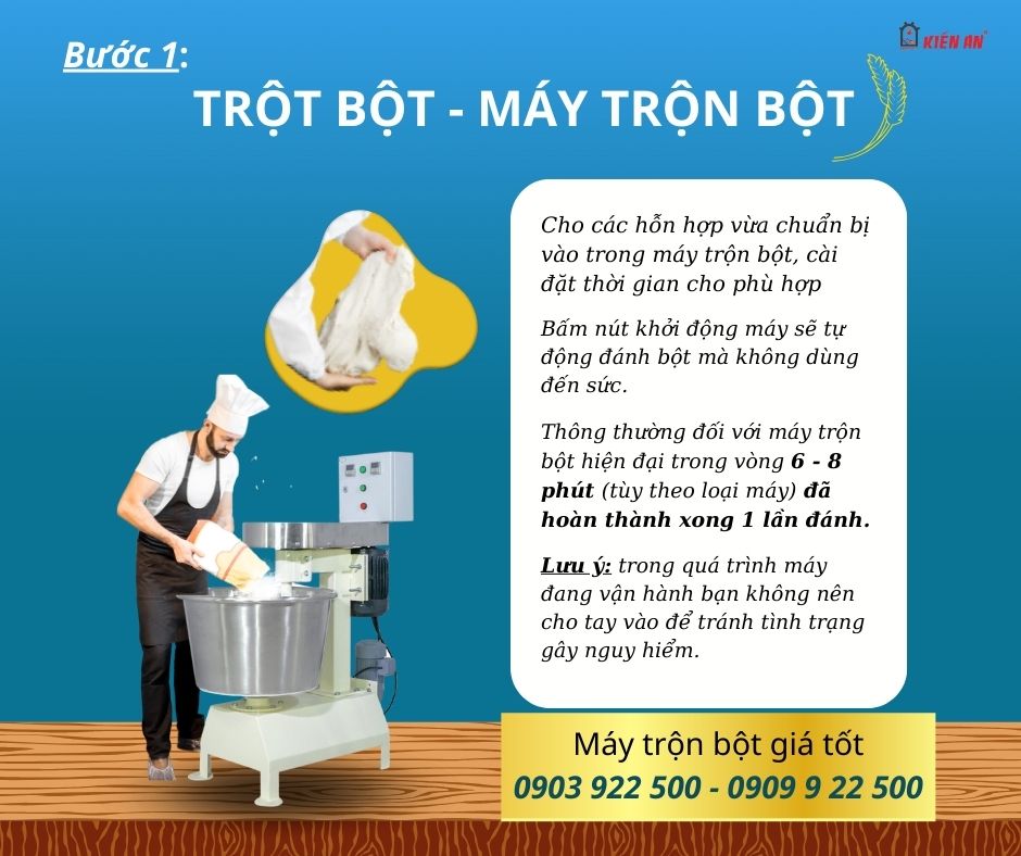 Trộn hỗn hợp bột - máy trộn bột
